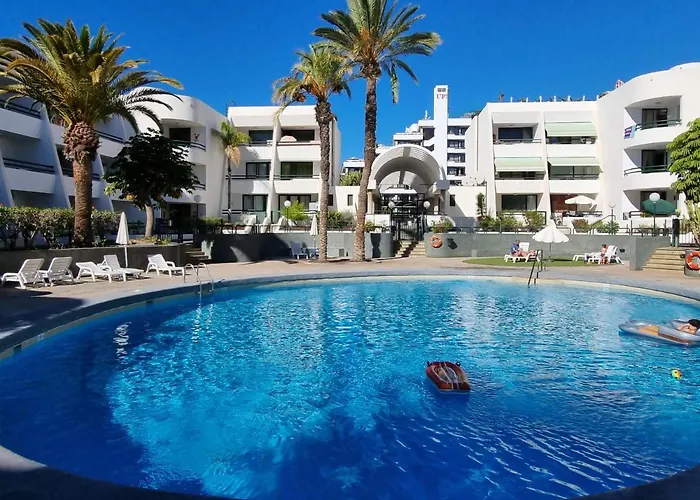 公寓 Casa Palmera 3 Only 150 Metres To The Beach, Heated Pool, Wifi, Sat-tv, Balcony *