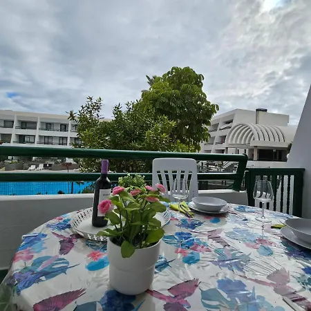 Casa Palmera 3 Only 150 Metres To The Beach, Heated Pool, Wifi, Sat-tv, Balcony דירה *